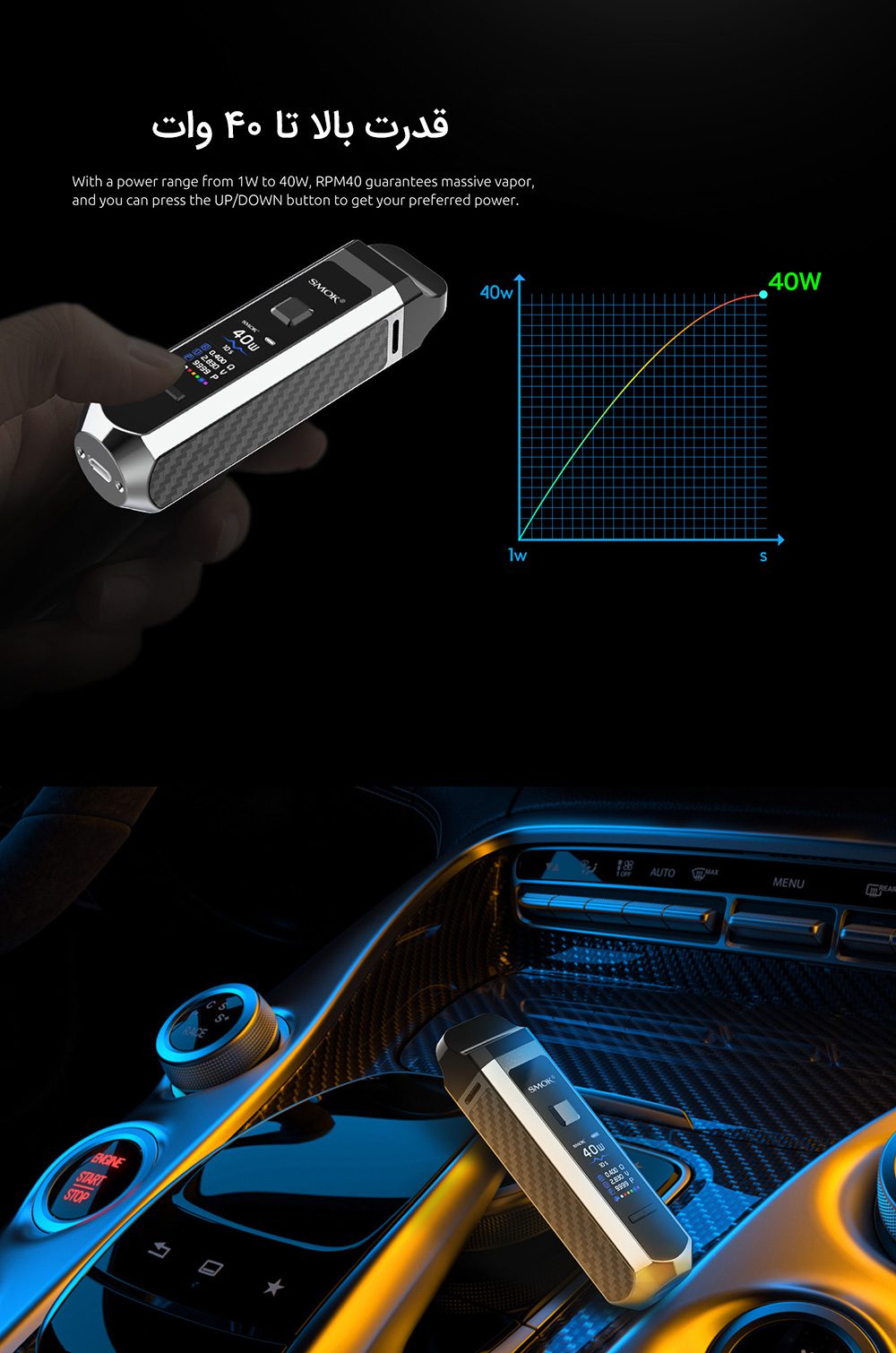 ویپ پاد اسموک آرپی ام Smok RPM40 Smok rpm 40 kit finalpower