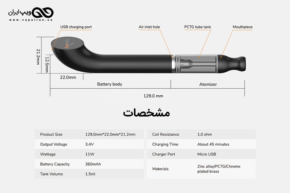 ویپ اونلی ویپایپ مینی VapeOnly vPipe Mini VapeOnly vPipe Mini cover1