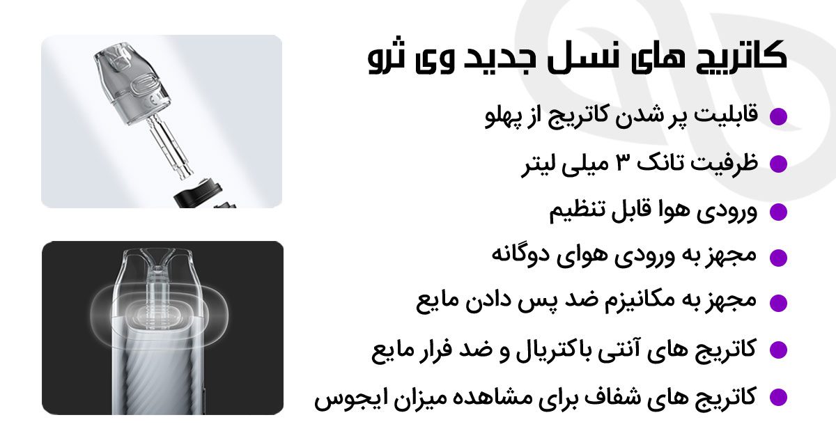 پاد وی ترو پرو ووپوو VOOPOO V.THRU PRO کارتریج V THRU