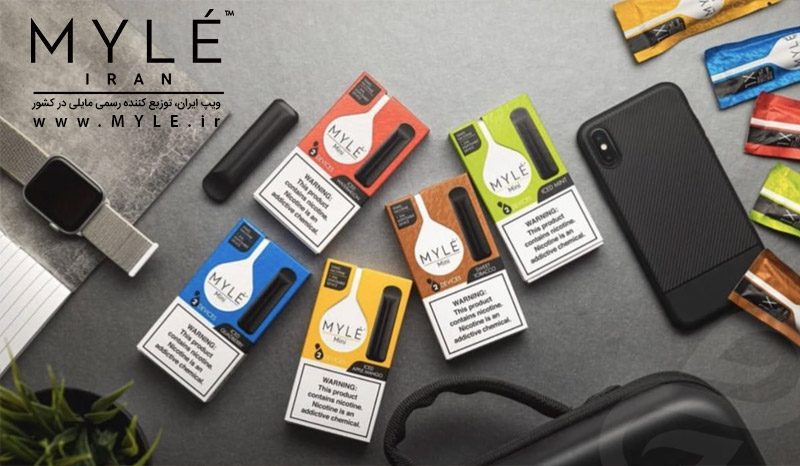 پاد یکبارمصرف لیچی و یخ MYLE Mini Lychee ice پادسیستم مایلی مینی