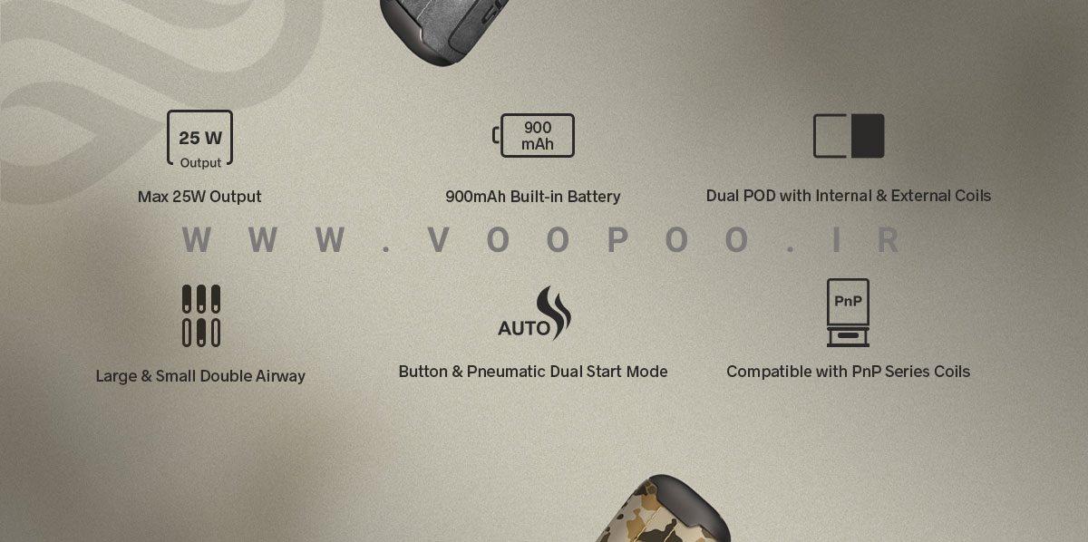 ویپ پاد ووپوو آرگوس ایر Voopoo ARGUS Air Voopoo argus air content3