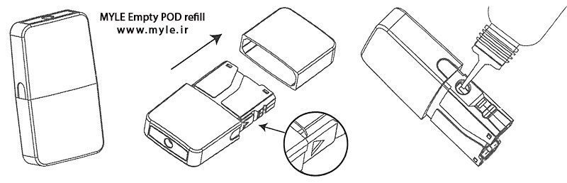 کارتریج مایلی MYLE PODS V4 myle empty refill