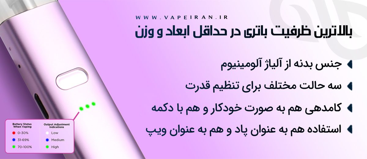 پاد ویناکس کی ۲ گیک ویپ Geekvape Wenax K2 پادمادسیستم Geekvape Wenax K2