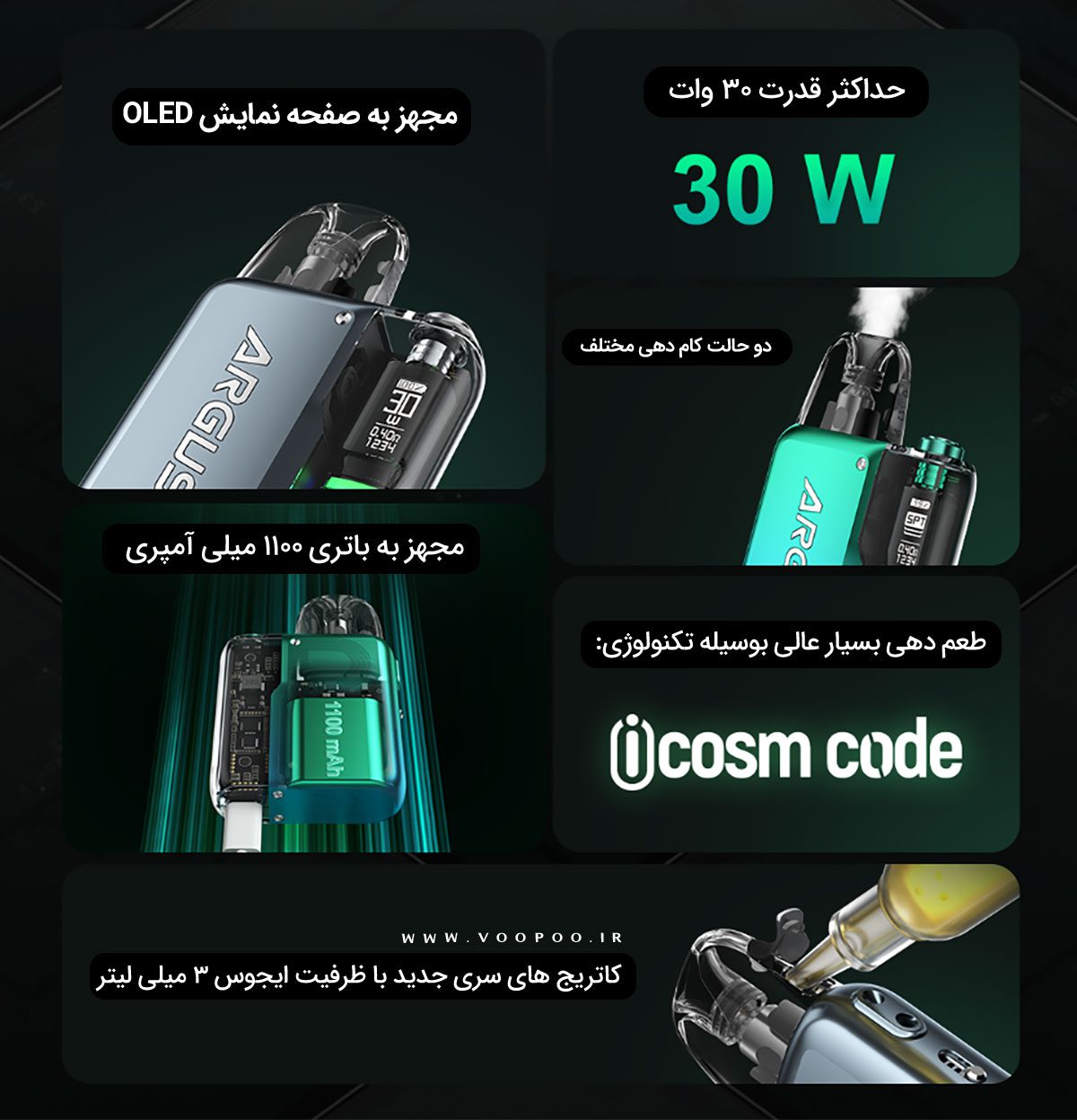 پادماد ووپوو آرگوس پی2 Voopoo Argus P2 ووپوو آرگوس پی2
